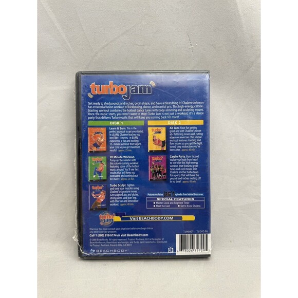 Turbo Jam  5  Workouts DVD Learn Burn 20 Minute Turbo Sculpt Cardio - Picture 2 of 3